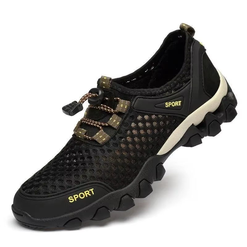 Chaussures de sport d'été en maille pour hommes, chaussures d'alpinisme légères et respirantes, anti