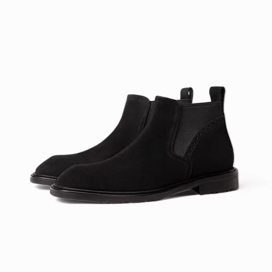 Bottes Chelsea classiques de style vintage pour hommes ; simples et élégantes, à la mode et à la mod