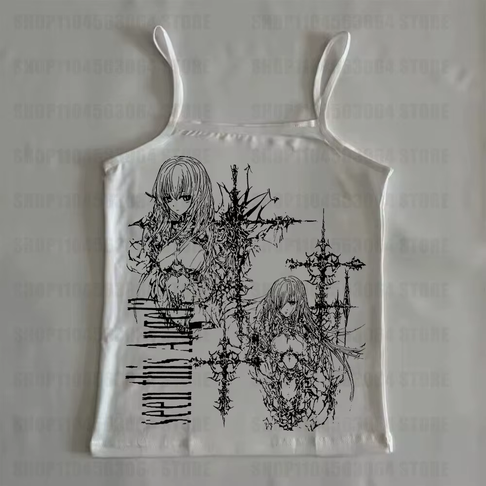 T-shirt Emo Esthétique Sexy Streetwear Décontracté Nouveau Style 2026 Punk Gothique Grunge Imprimé R