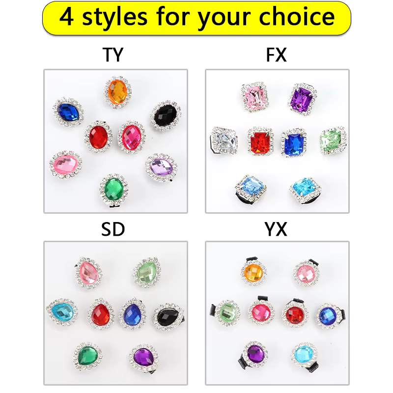 Strass Brillants Luxueux pour la Rencontre AF1, Accessoires de Chaussures, Breloques de Chaussures e