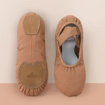 Chaussures de Ballet en toile pour filles et femmes, ballerines plates à semelles souples, antidérap