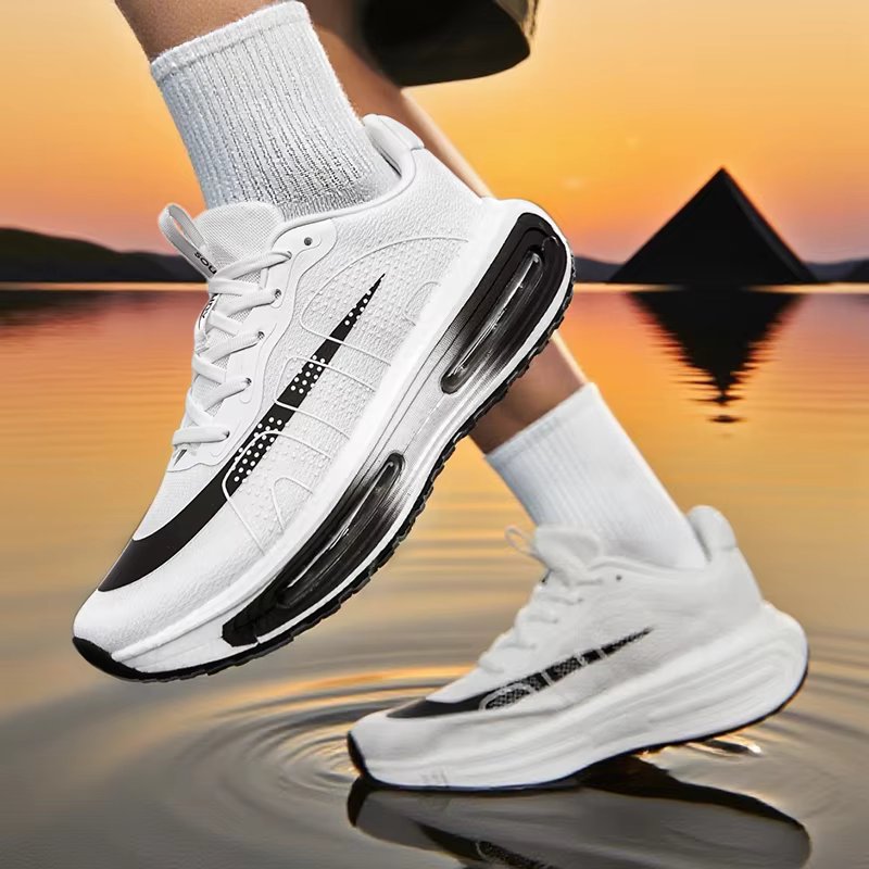 Meilleurs hommes chaussures de course de marche rembourrées garçons baskets tout-terrain semelles ép