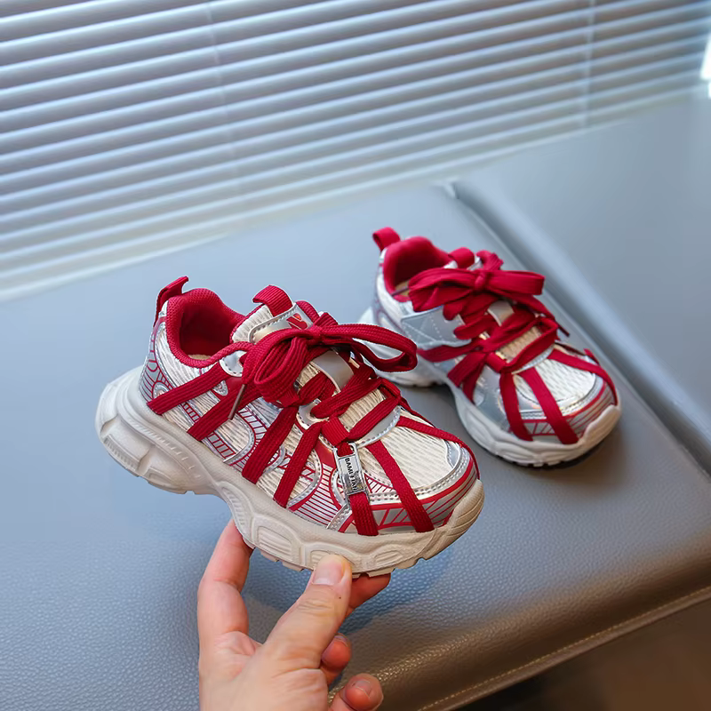Chaussures de sport pour garçons et filles, baskets de course épaisses à semelle souple, confortable