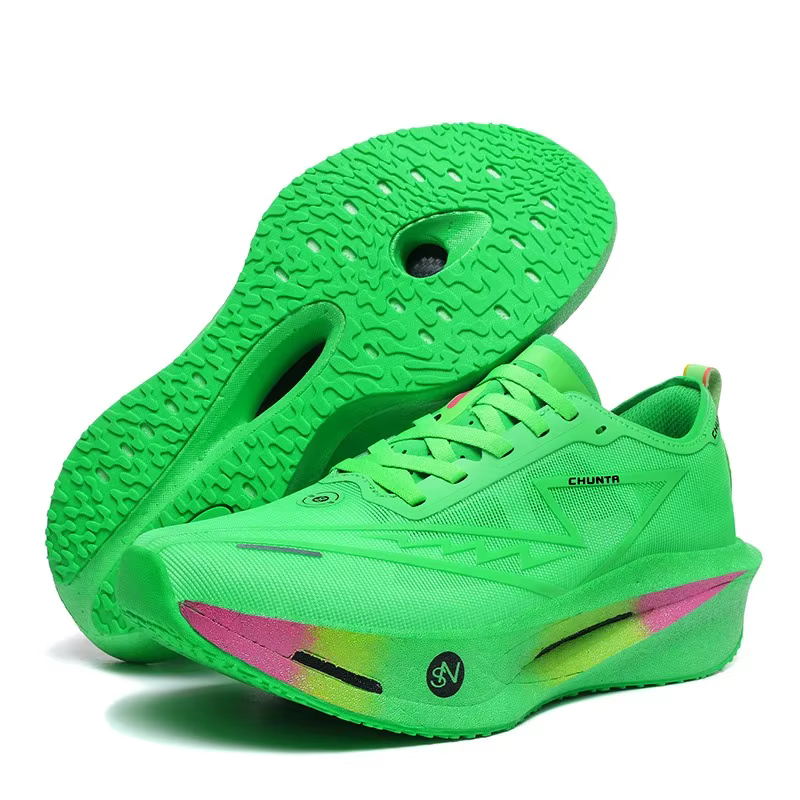 Chaussures de course 2026 avec plaque carbone, spécialité marathon, pour hommes et femmes, respirant