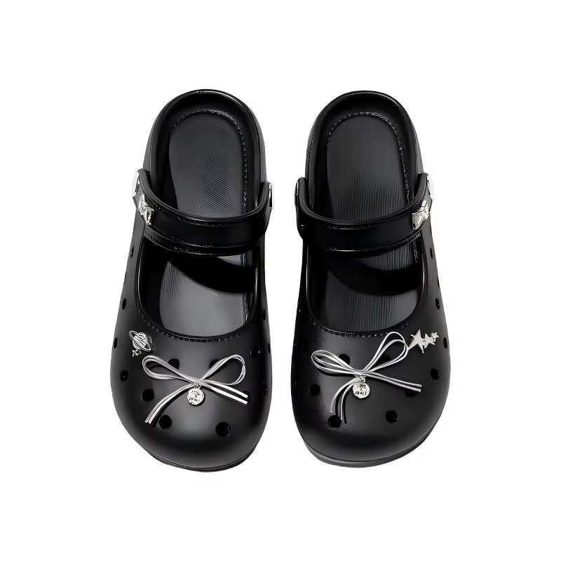 Chaussures Mary Jane pour femmes, pantoufles fermées en EVA, sabots, chaussures d'extérieur à semell