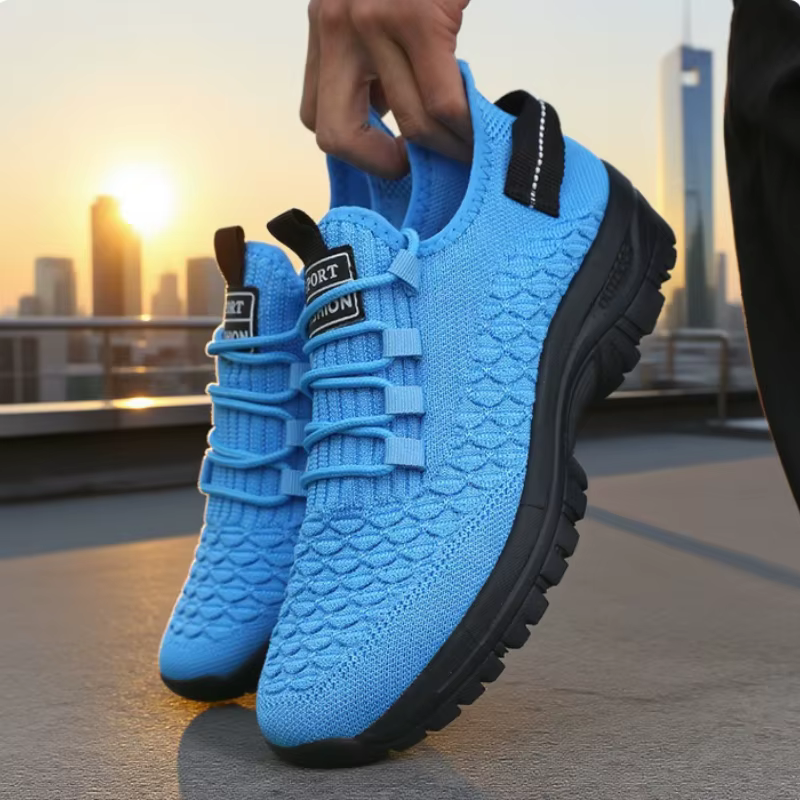 Tendance 2025 hommes maille chaussures de course léger respirant sport baskets mode chaussures de ma