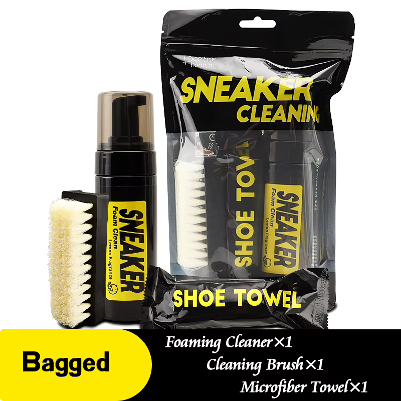 Kit de nettoyage à sec 150 ml pour chaussures blanches - Nettoyant moussant sans eau pour baskets av