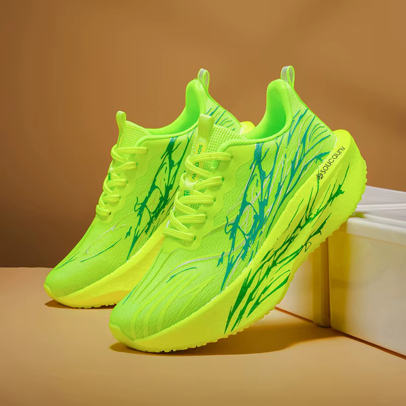 Chaussures de course athlétiques Marathon pour hommes, avec plaque en carbone, respirantes, légères,