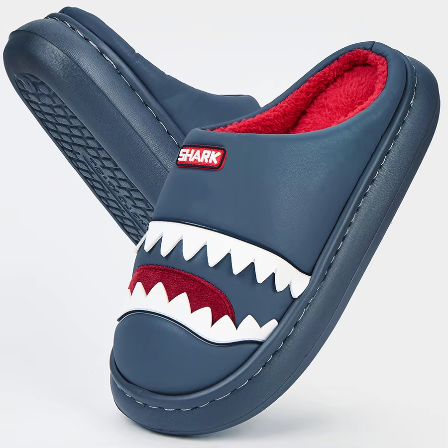 Pmoiste mignon pantoufles pour hommes broder coussin plate-forme maison chaussures Durable confortab