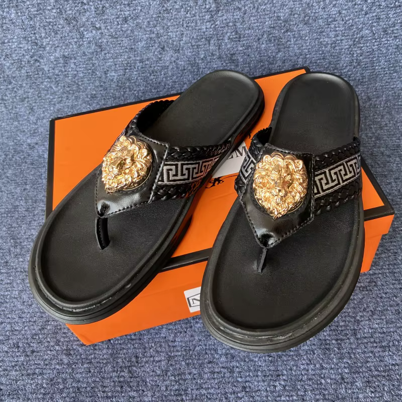 Chaussures originales marque Coiffeur hommes tongs élégant mode pantoufles d'extérieur pour homme di