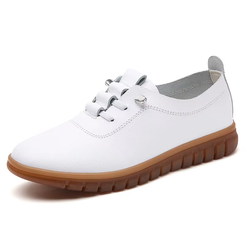 Chaussures de sport blanches confortables et non fatiguées pour femmes, chaussures de voyage décontr