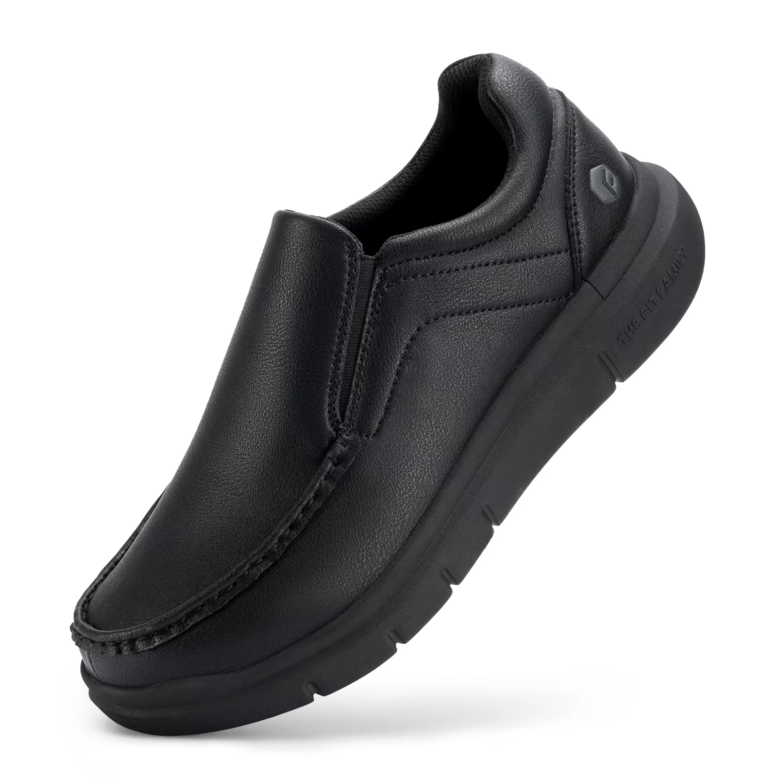 Fitville chaussures pour hommes chaussures décontractées à enfiler en cuir large largeur légères pou