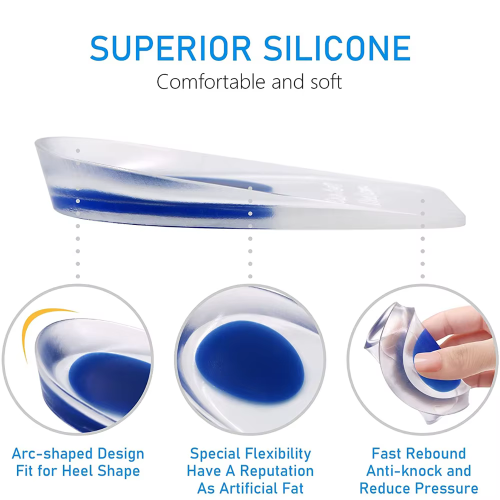 Semelles intérieures en gel de silicone souple pour talons, coussinets de chaussures, coussin de pie
