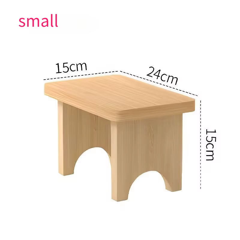 1 banc d'entrée en bois massif fait à la main – Naturel, sans odeur, tabouret à chaussures minimalis