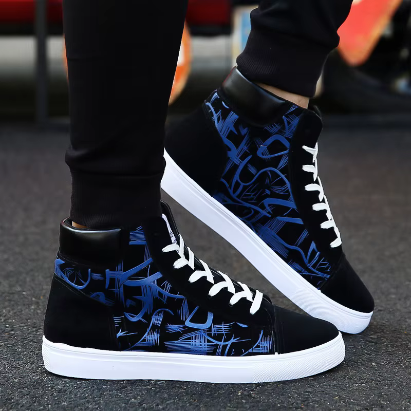 Baskets de mode hommes chaussures en tissu respirant Cool Style de rue chaussures hommes marque bask