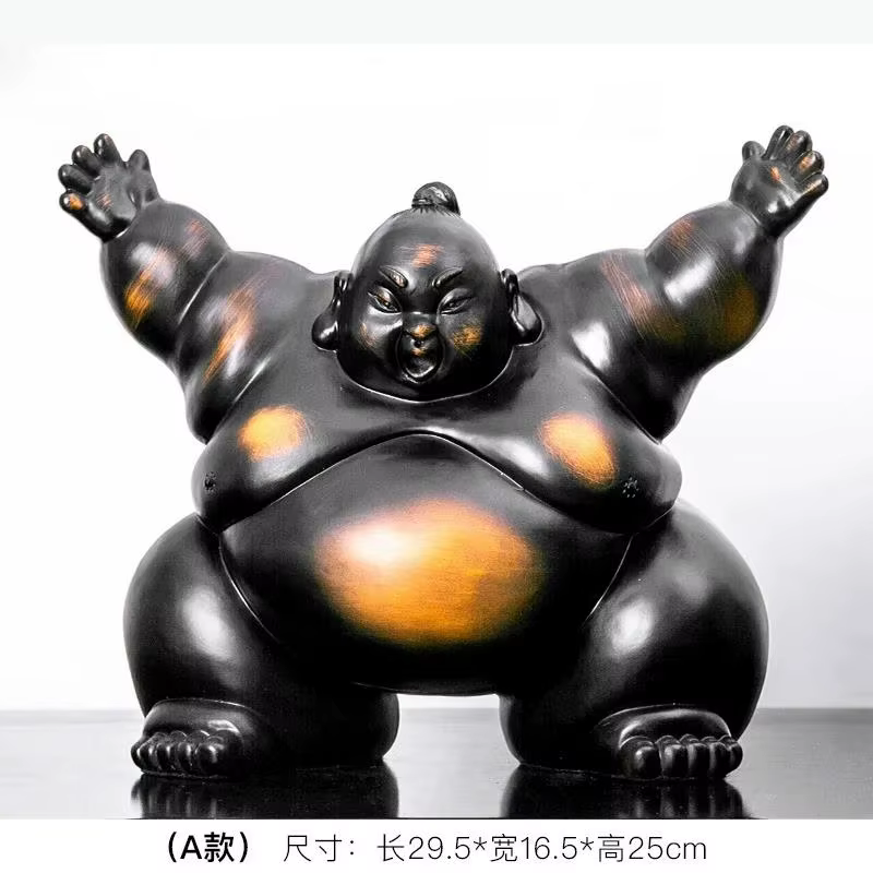 Ornements en résine de style japonais, artisanat de décoration, accessoires pour la maison, statue, 