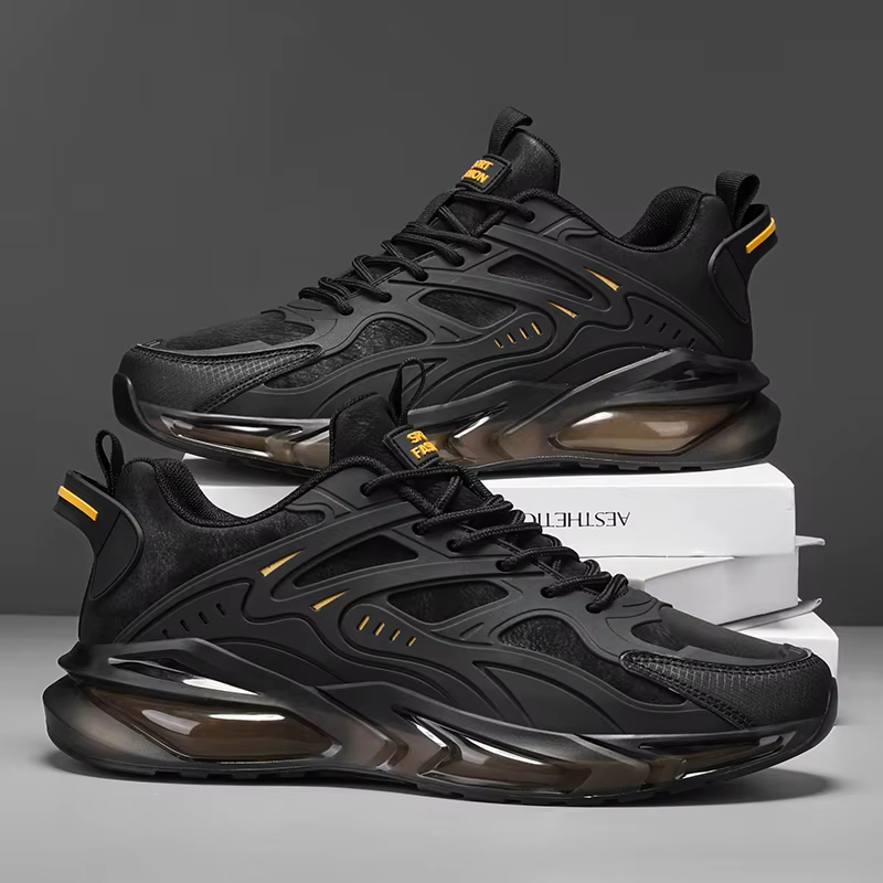 YRZL hommes baskets Sport décontracté respirant chaussures de course confortable marche léger maille