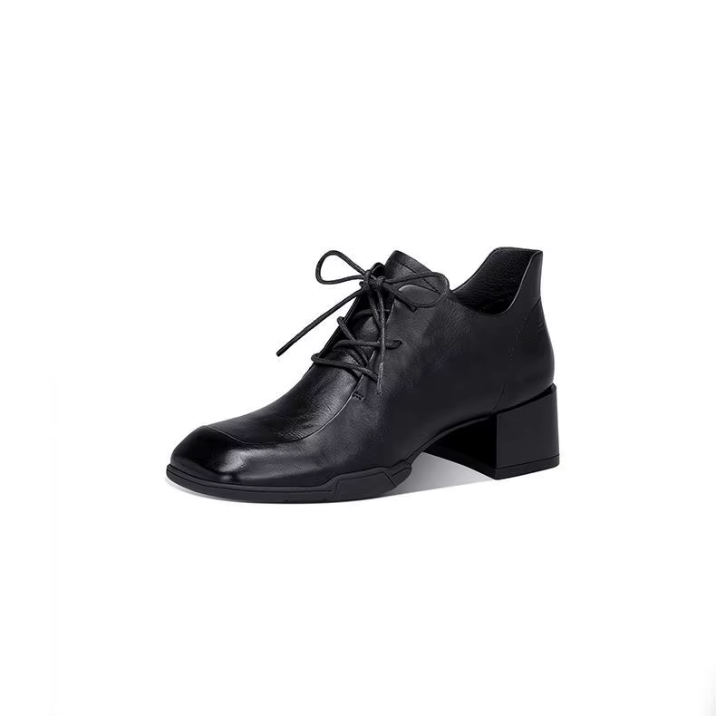 Chaussures Mary Jane en cuir véritable avec semelle intérieure en peau de mouton pour femme, nouvell