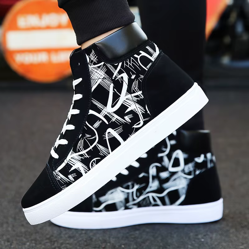 Baskets de mode hommes chaussures en tissu respirant Cool Style de rue chaussures hommes marque bask