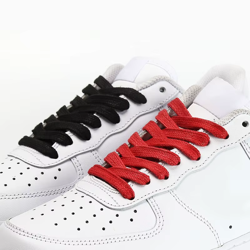 2022 nouveau plat ciré coton lacets de chaussures unisexe bottes baskets décontractées lacet cuir la