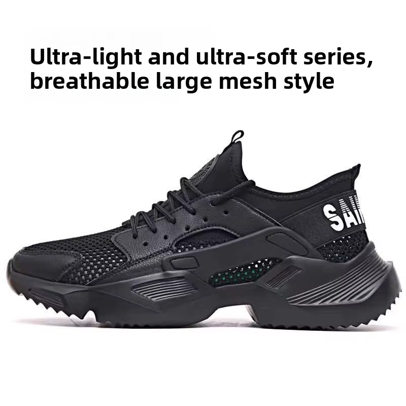 Nouvelles chaussures de sécurité d'été pour hommes - Légères, souples, respirantes, avec embout en a