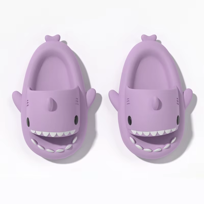 Pantoufles en coton requin pour femmes, imperméables, antidérapantes, pour l'intérieur, en peluche, 