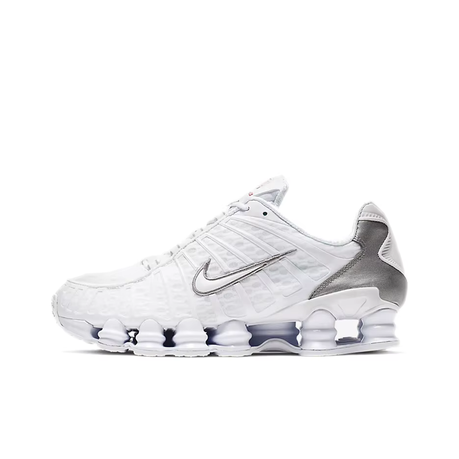 Nike Shox Tl Blanc Argent Métallisé