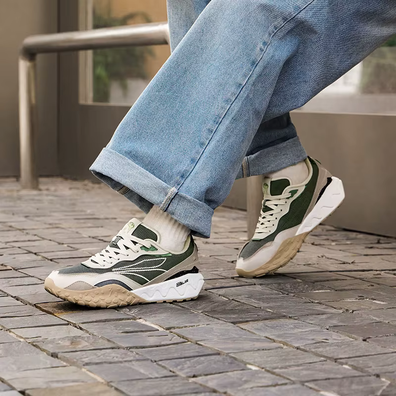 Chaussures de dehors Rétro en Maille pour Homme, Baskets Décontractées à Semelles Optiques, Résistan