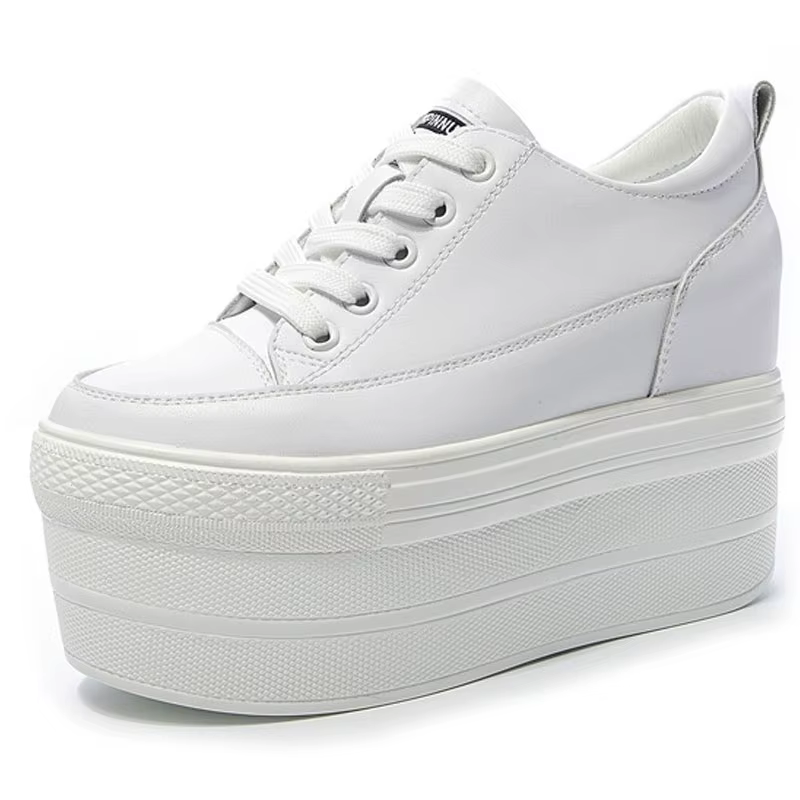 Baskets de luxe blanches de styliste sur plateforme, chaussures de sport pour femmes, nouvelle mode,