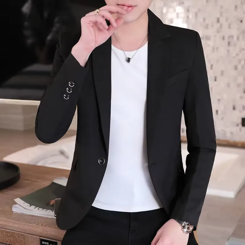 Costumes et blazers surdimensionnés pour hommes, veste grande taille pour hommes, manteaux fins blan