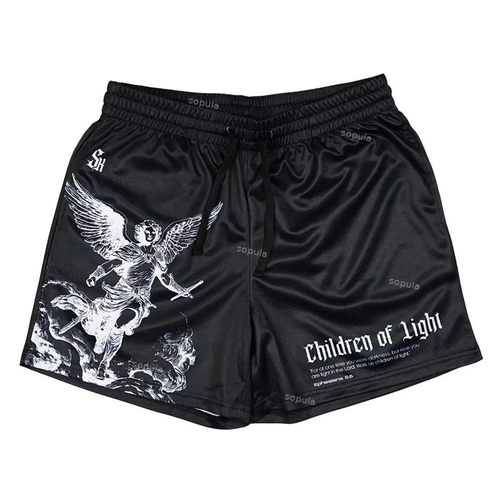 Short de Sport de rue décontracté Vintage graphique short de rue décontracté short de basket-ball en