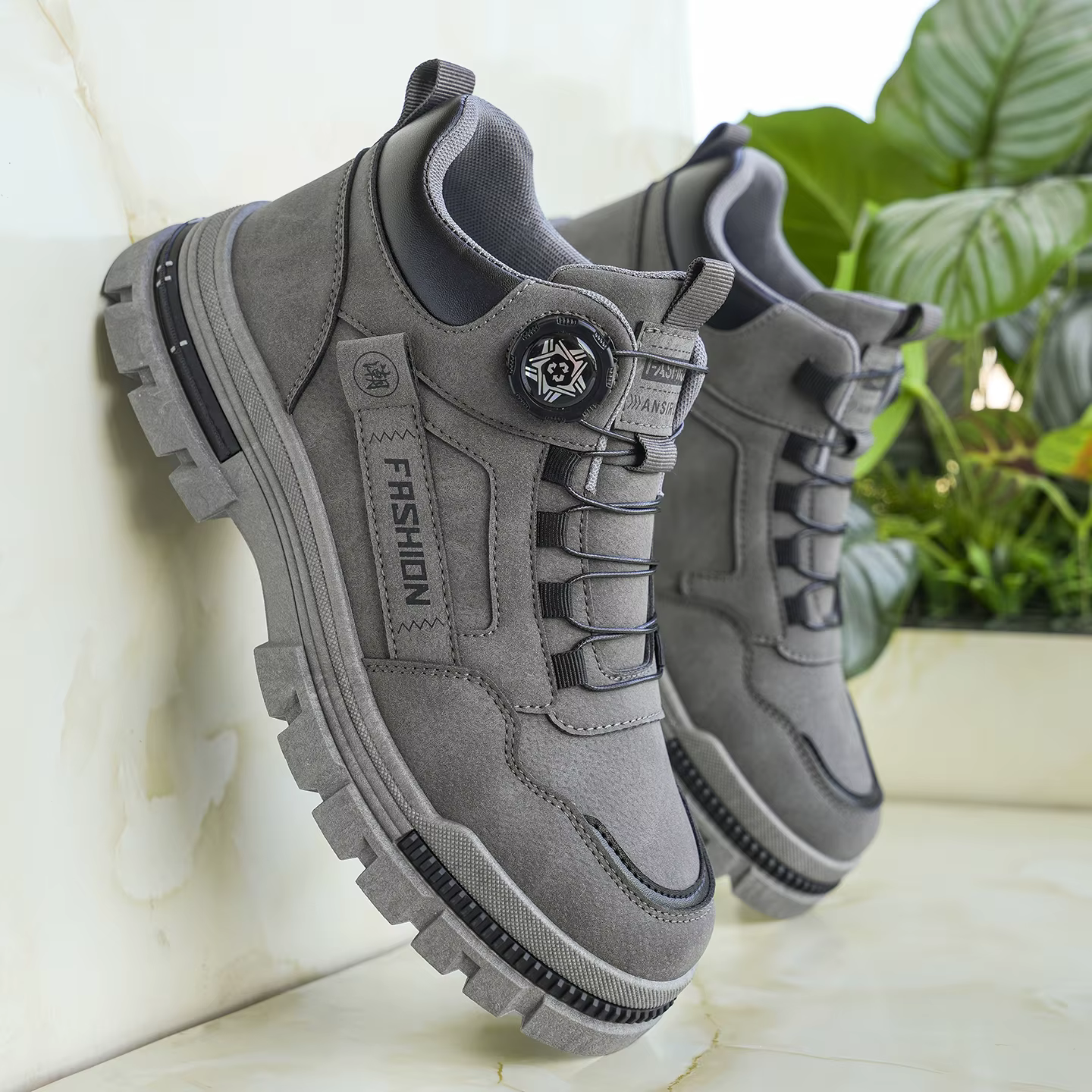 Bottes de randonnée pour hommes à tige haute, polyvalentes et confortables, chaussures de sport déco