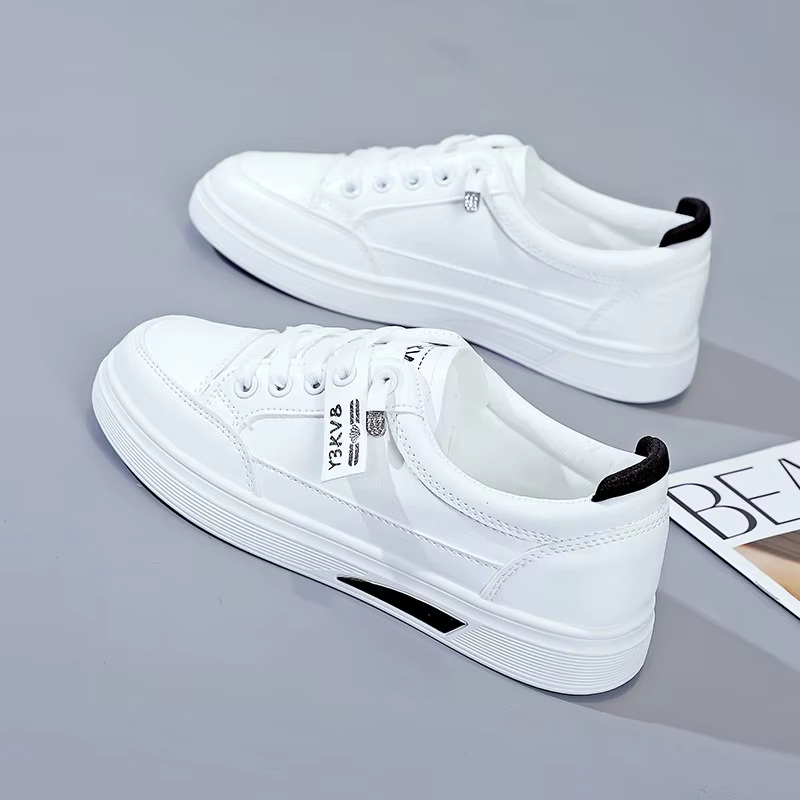 Baskets de Marque de Luxe pour Femme, Chaussures Plates Décontractées, Solides, d'Extérieur, Respira