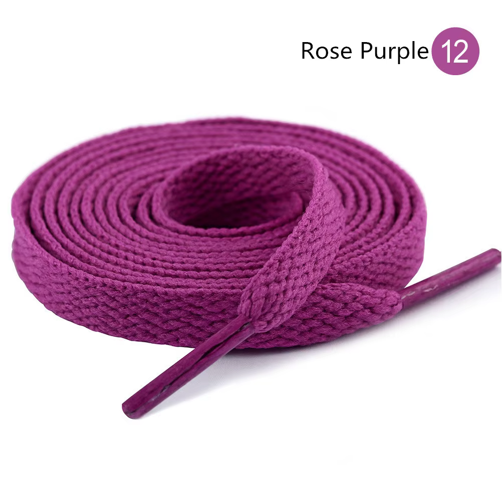 26 couleurs lacets plats adultes enfants noir blanc rose lacets baskets Shoestring pas de lacet élas