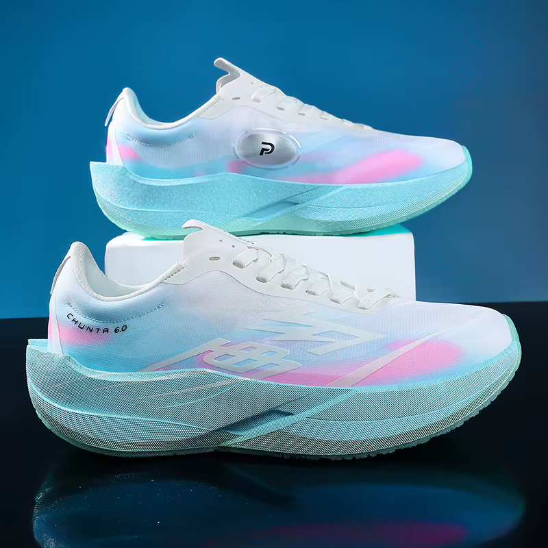 Chaussures de course Marathon pour hommes, semelle carbone, sport spécialisé, respirantes, légères, 
