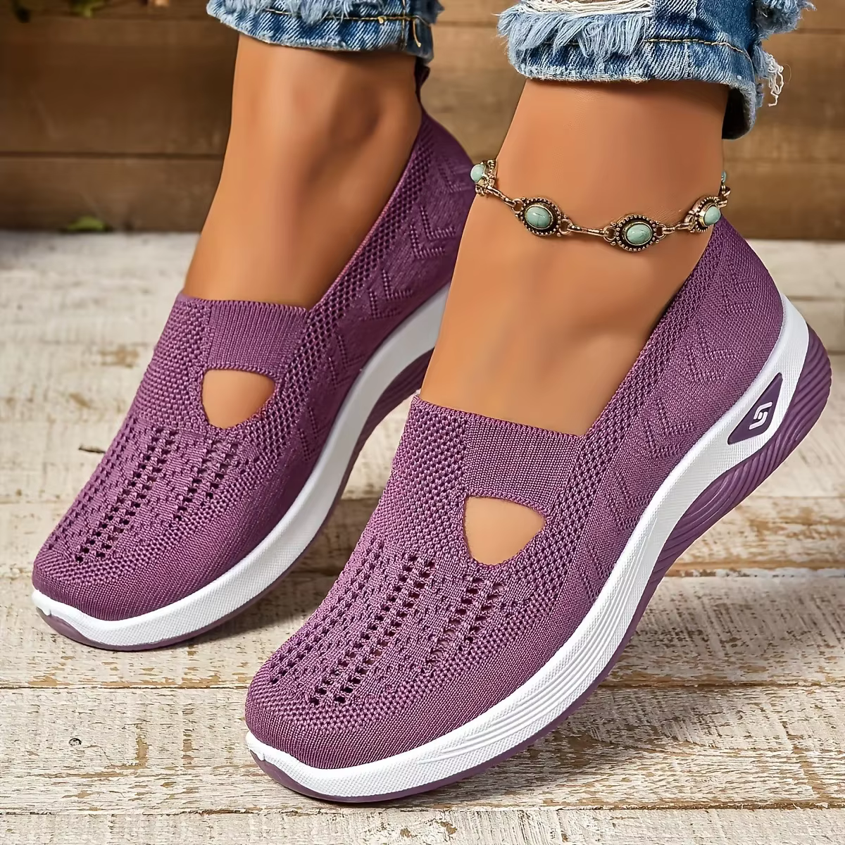 Baskets Respirantes et Décontractées pour Femme, Chaussures d'Été à Semelle Souple Orth4WD, Légères,