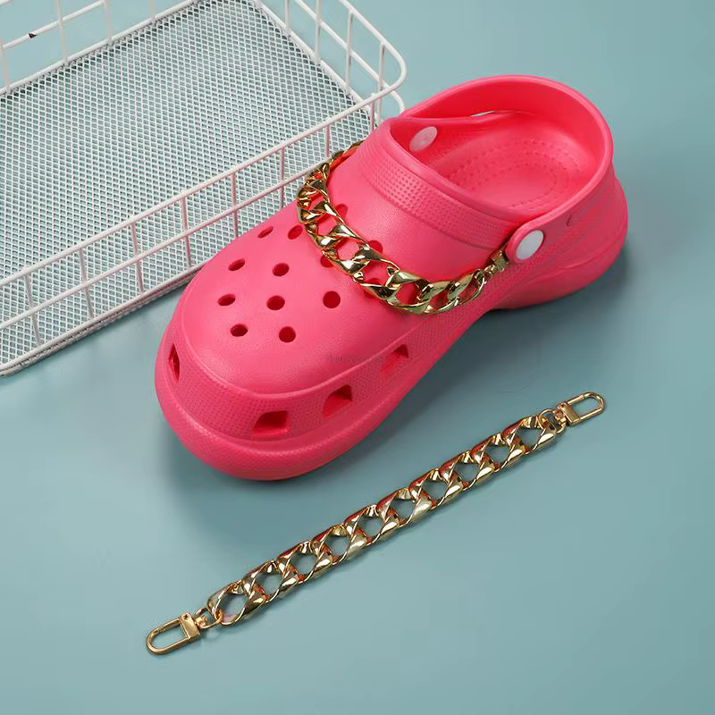 Chaînes de décoration de chaussures détachables pour réutiliser les baskets, breloques de marque de