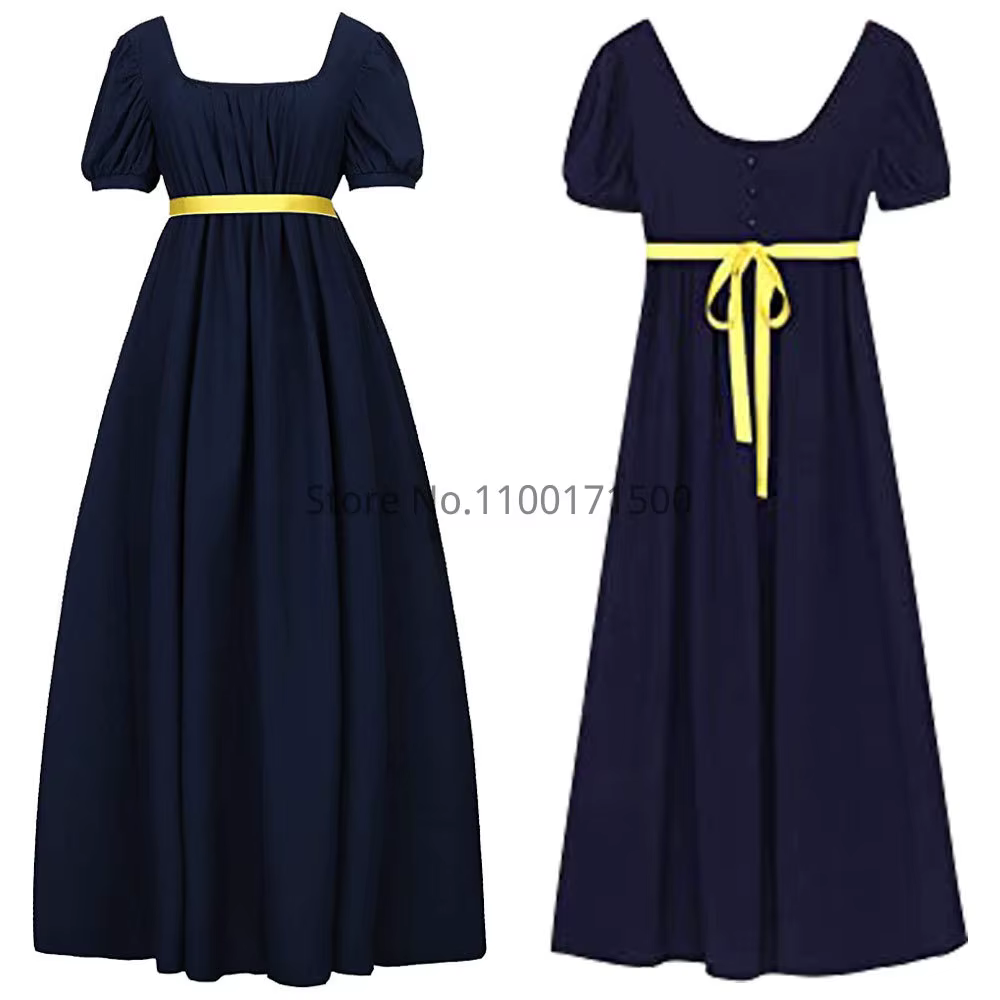 Robe de Bridgerton pour Cosplay pour Femme, Costume de Soirée, brev, Halloween, Vintage, Bal Victori