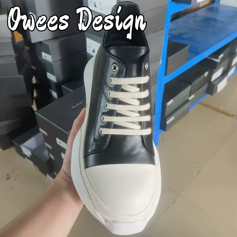 Marque décontracté femmes en cuir véritable chaussures basses plate-forme hommes à lacets chaussure 