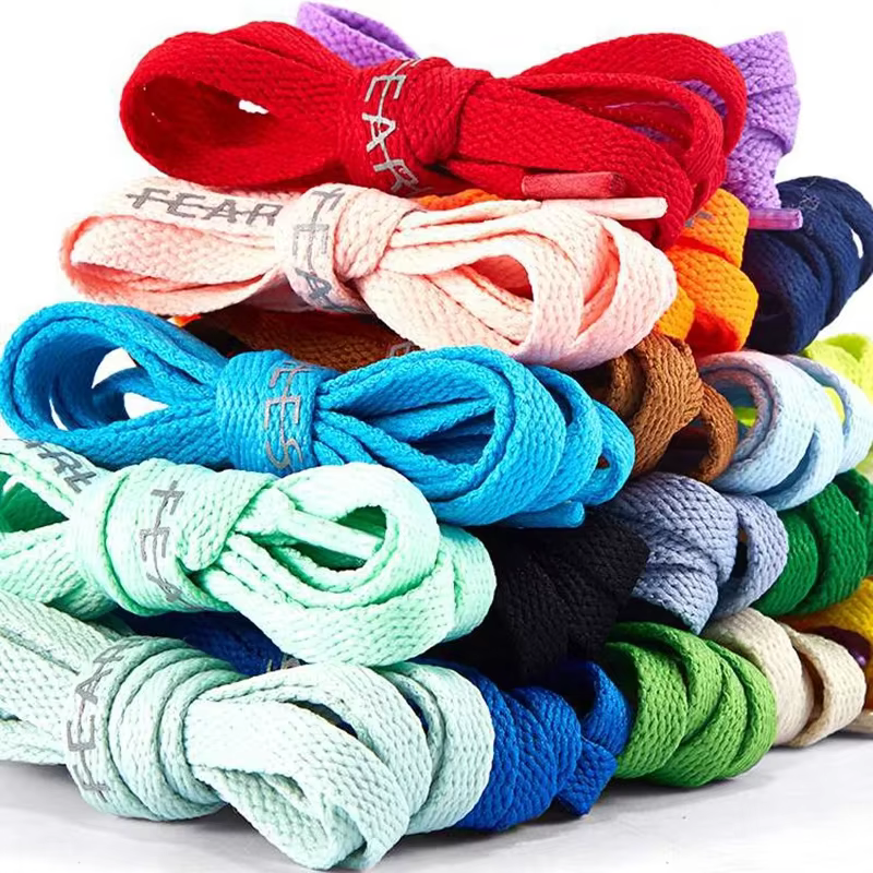 Lacets de chaussures de coulée classiques, cordons de chaussures plats unisexes, baskets de mode, im