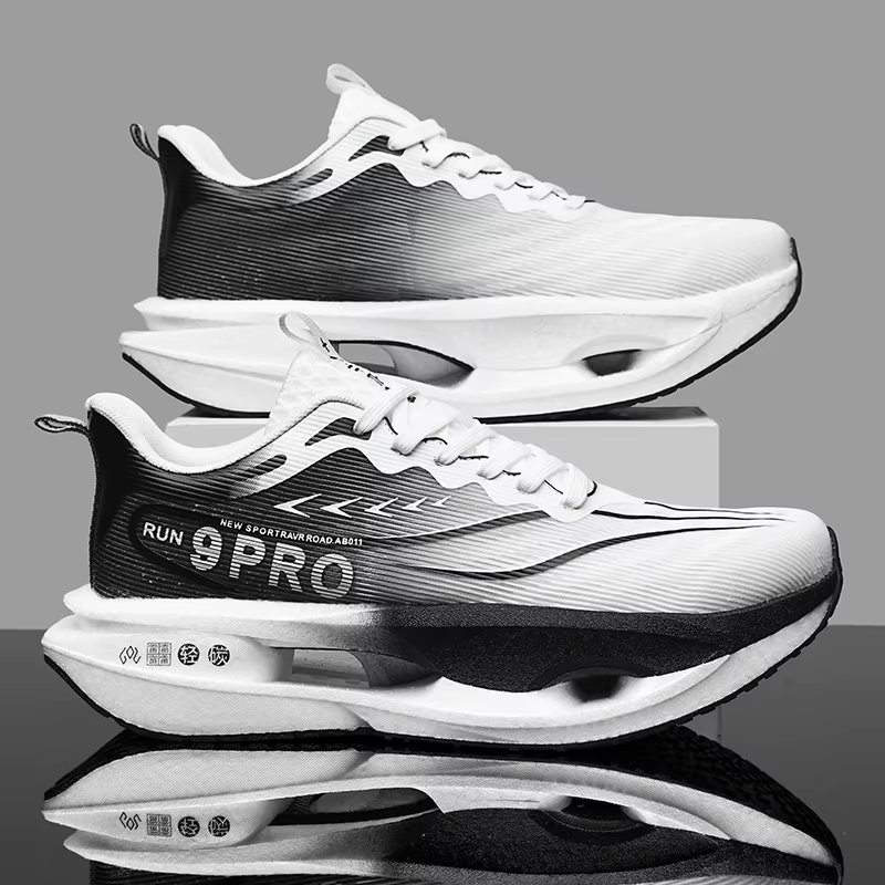 Baskets de marche décontractées confortables pour hommes, chaussures de course Marathon Carbon Board
