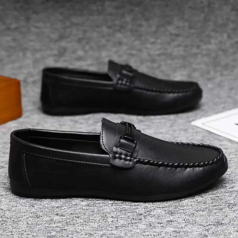 Semelle épaisse hommes chaussures décontractées plate-forme mocassins de bureau hommes chaussures en