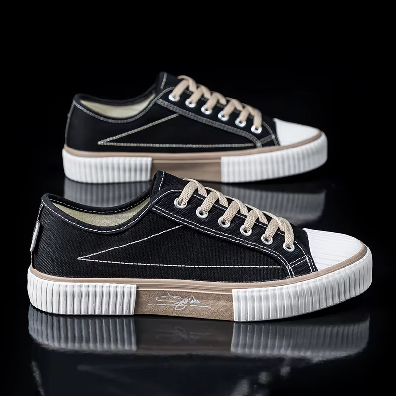 Baskets plates en toile respirantes pour hommes, chaussures de marche astronomiques non aldes, chaus