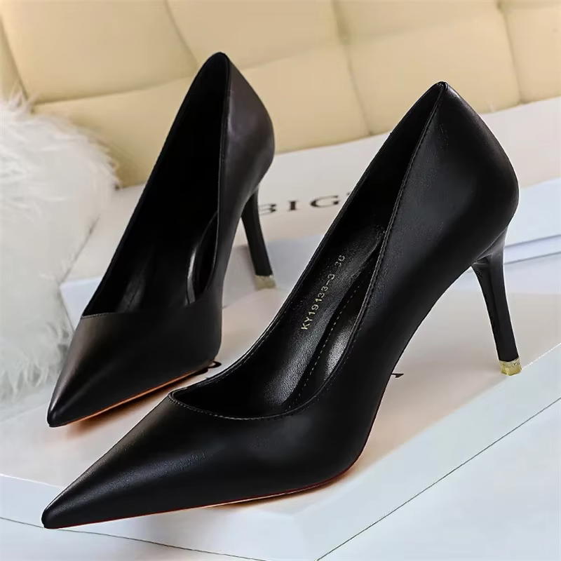 Nouvelles Chaussures de Printemps 2026 – Escarpins Sexy pour Femme, à Bout Pointu, Talons Aiguilles,