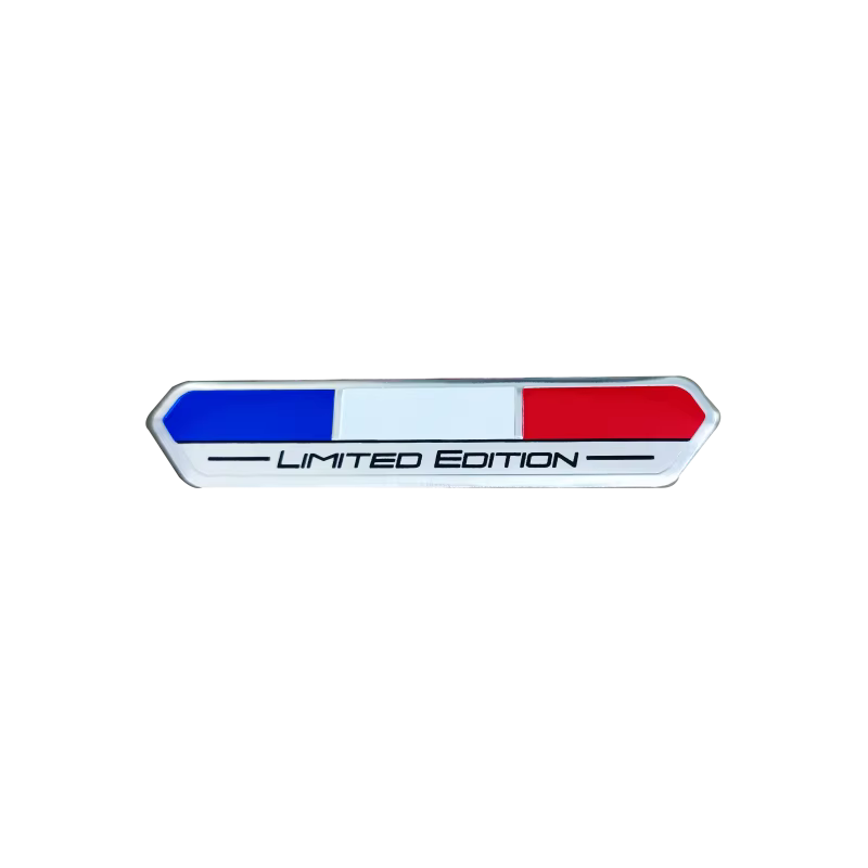 1X autocollant de moto en aluminium drapeau italien de France édition limitée pour arrière de voitur