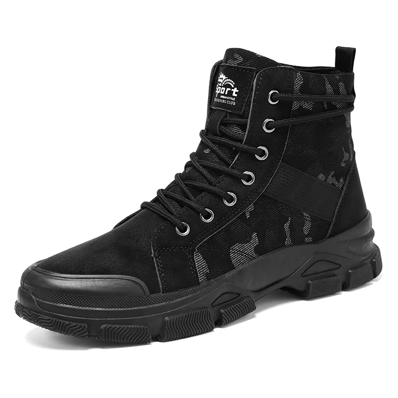 Bottes militaires pour hommes, automne, hautes, camouflage, désert, décontractées, plates, respirant