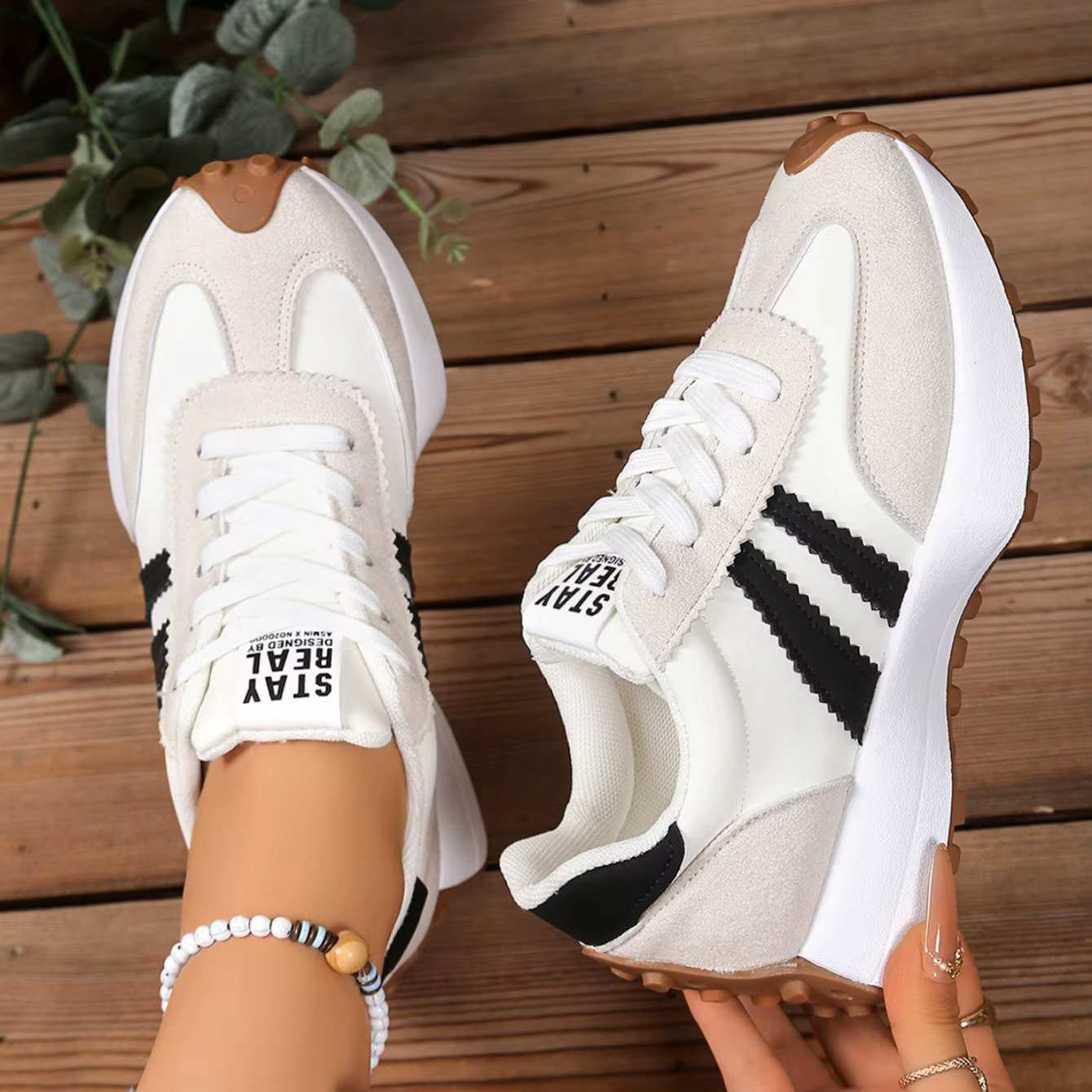 Baskets blanches pour femmes, chaussures décontractées, nouvelle collection automne dames, chaussure