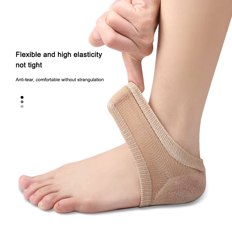 Coussinets de protection du talon en Gel de Silicone, coussinets de soutien pour les soins des pieds