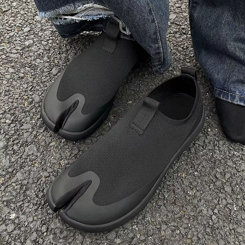 Chaussures Tabi pour hommes et femmes, respirantes pour l'été, mules en tricot pour couples, semelle