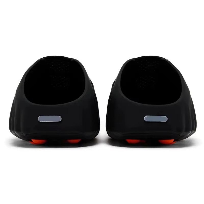 Claquettes de confort Rubber Tech 001, claquettes de course Running Bone White Red Black Light Smoke